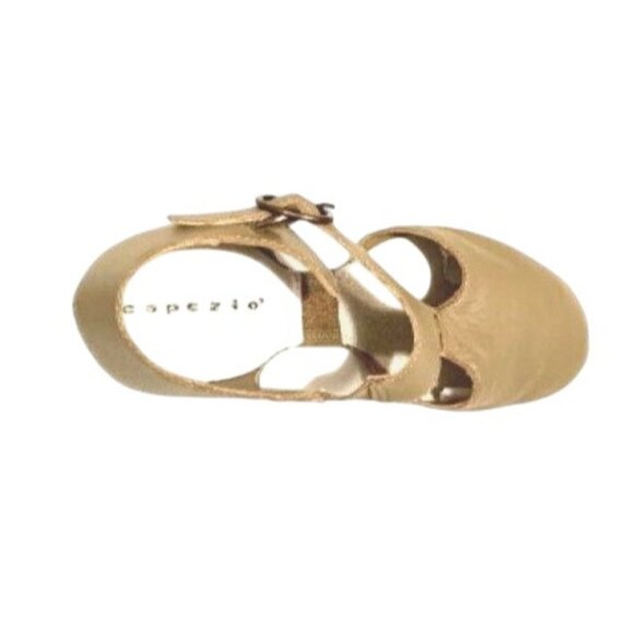 Capezio Tan Lyrical Modern Split Sole Dance Shoes Childs 3.5 Pedini Leather - Picture 7 of 7